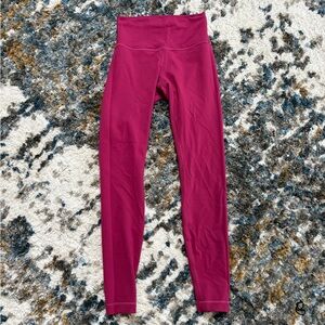 lululemon women’s Fuchsia Leggings